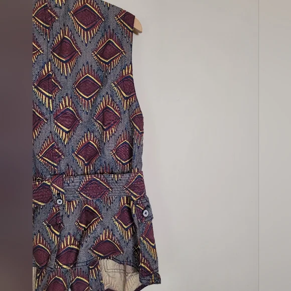 Anthropologie Eleveness Geometric Patterned Vest Medium - Picture 7 of 11